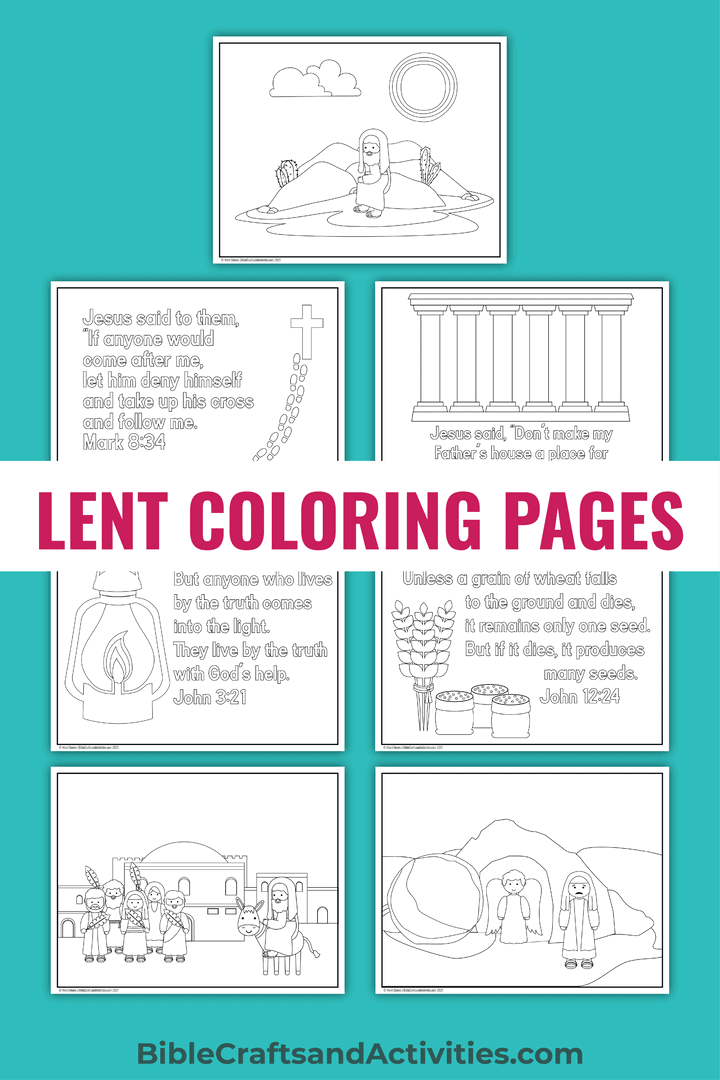 Lent coloring pages