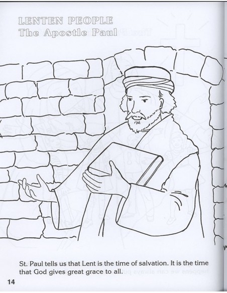 Lent coloring book