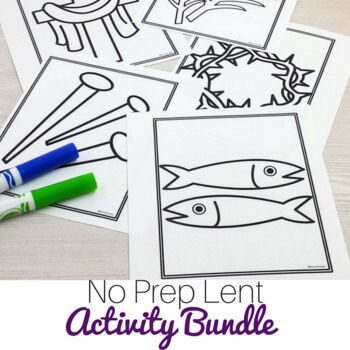 Lent activity bundle for catholic kids