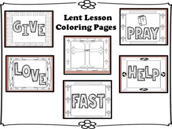 Lent coloring page tpt