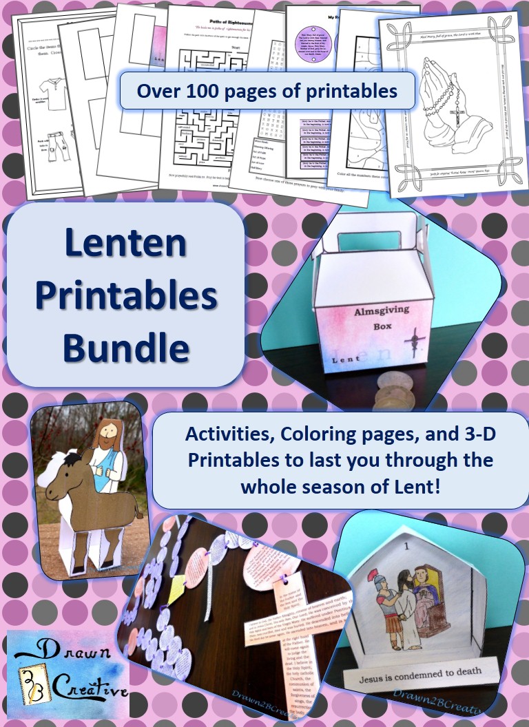 Lenten printables bundle