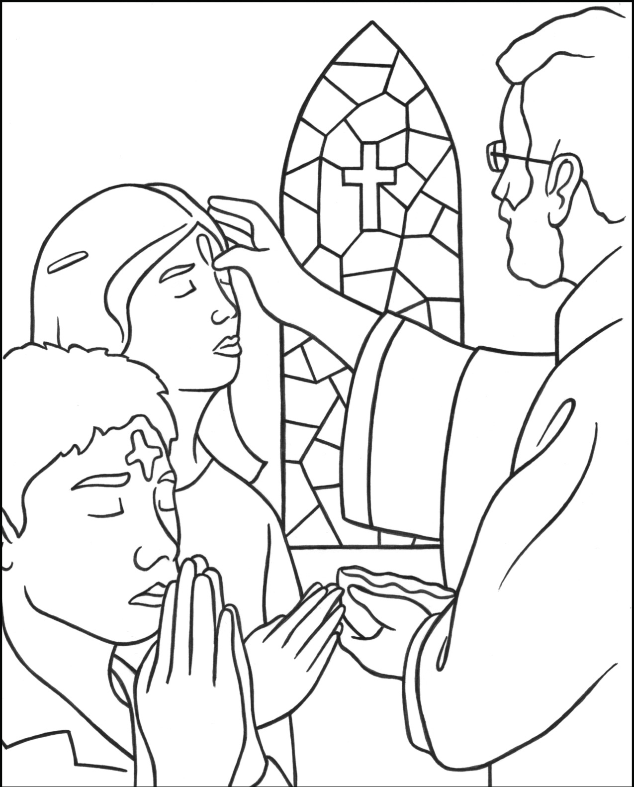 Ash wednesday coloring pages