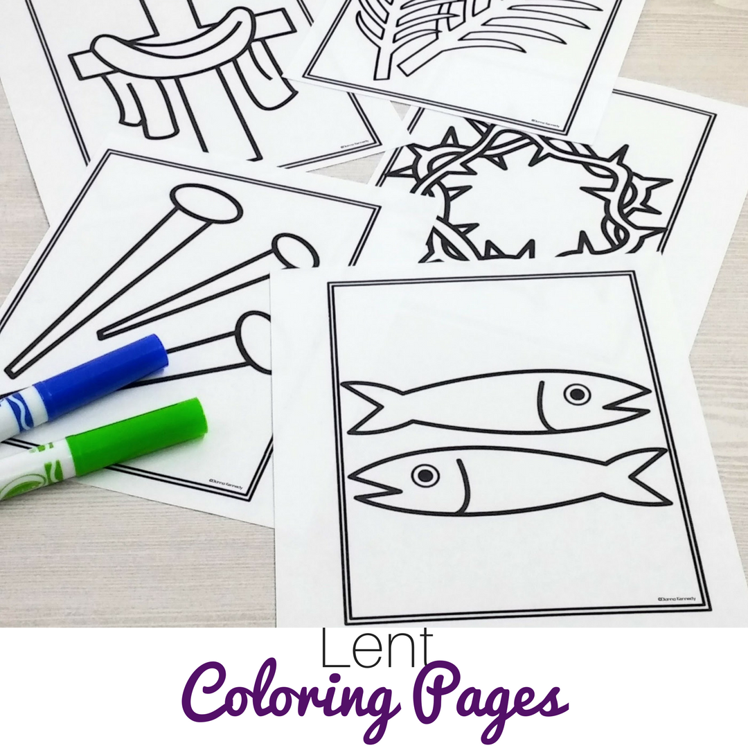 Lent coloring pages for catholic kids