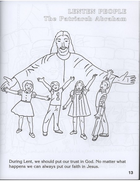 Lent coloring book