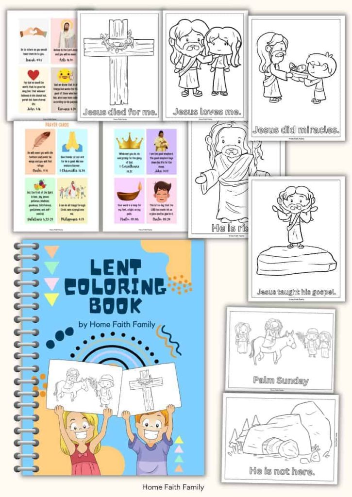 Free lent coloring pages for your children