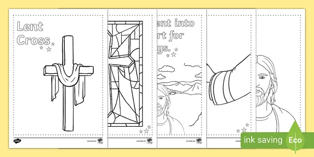 Ash wednesday and lent colouring pack teacher made