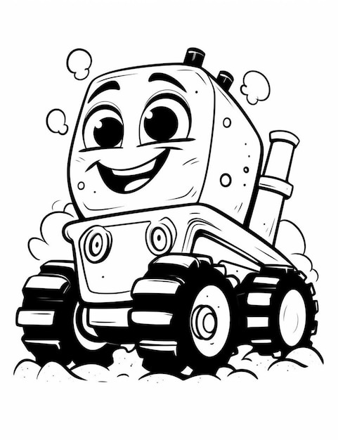 Page garbage truck coloring images