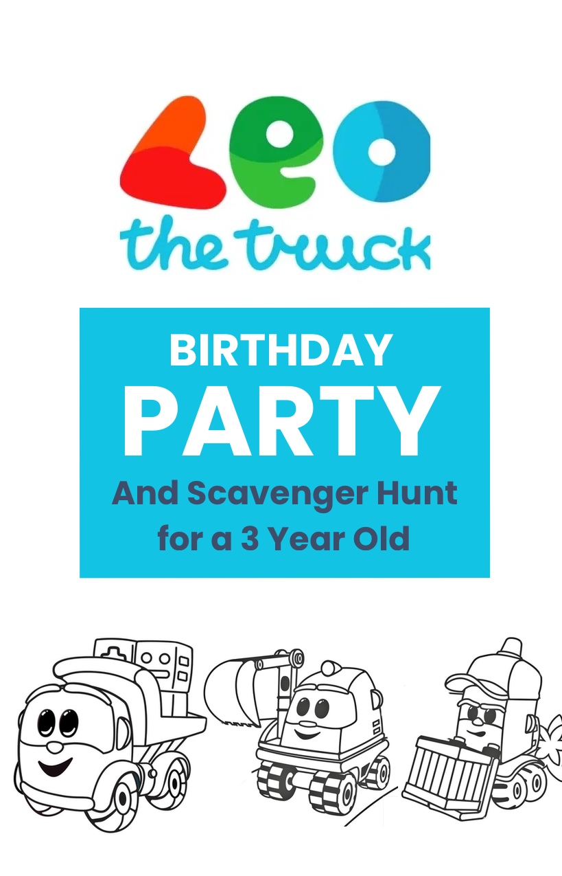 Leo the truck birthday party scavenger hunt