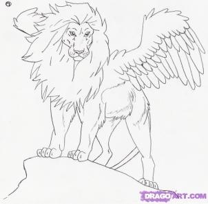 Leonwings lion drawing lion drawing simple lion sketch