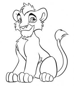 How to draw kovu step lion coloring pages animal coloring pages king coloring book