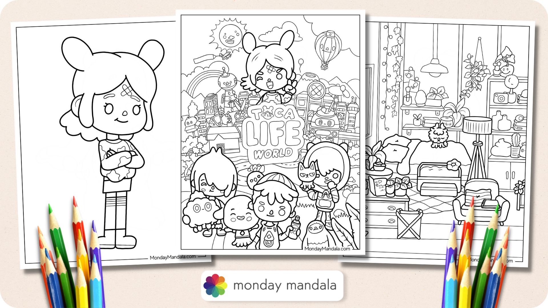 Toca boca coloring pages free pdf printables