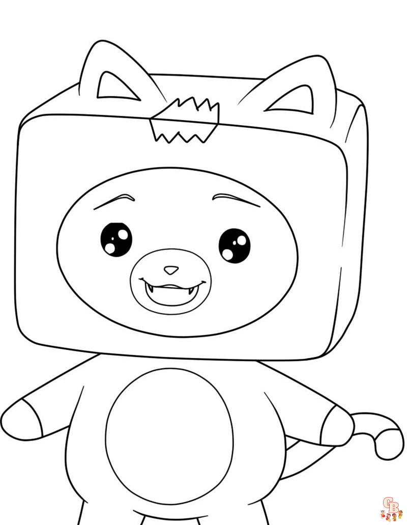 Lankybox coloring pages