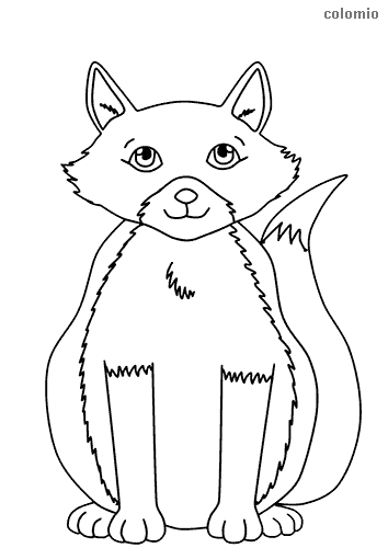 Foxes coloring pages free printable fox coloring sheets