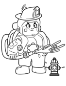 Brawl stars leon coloring page free printable coloring pages