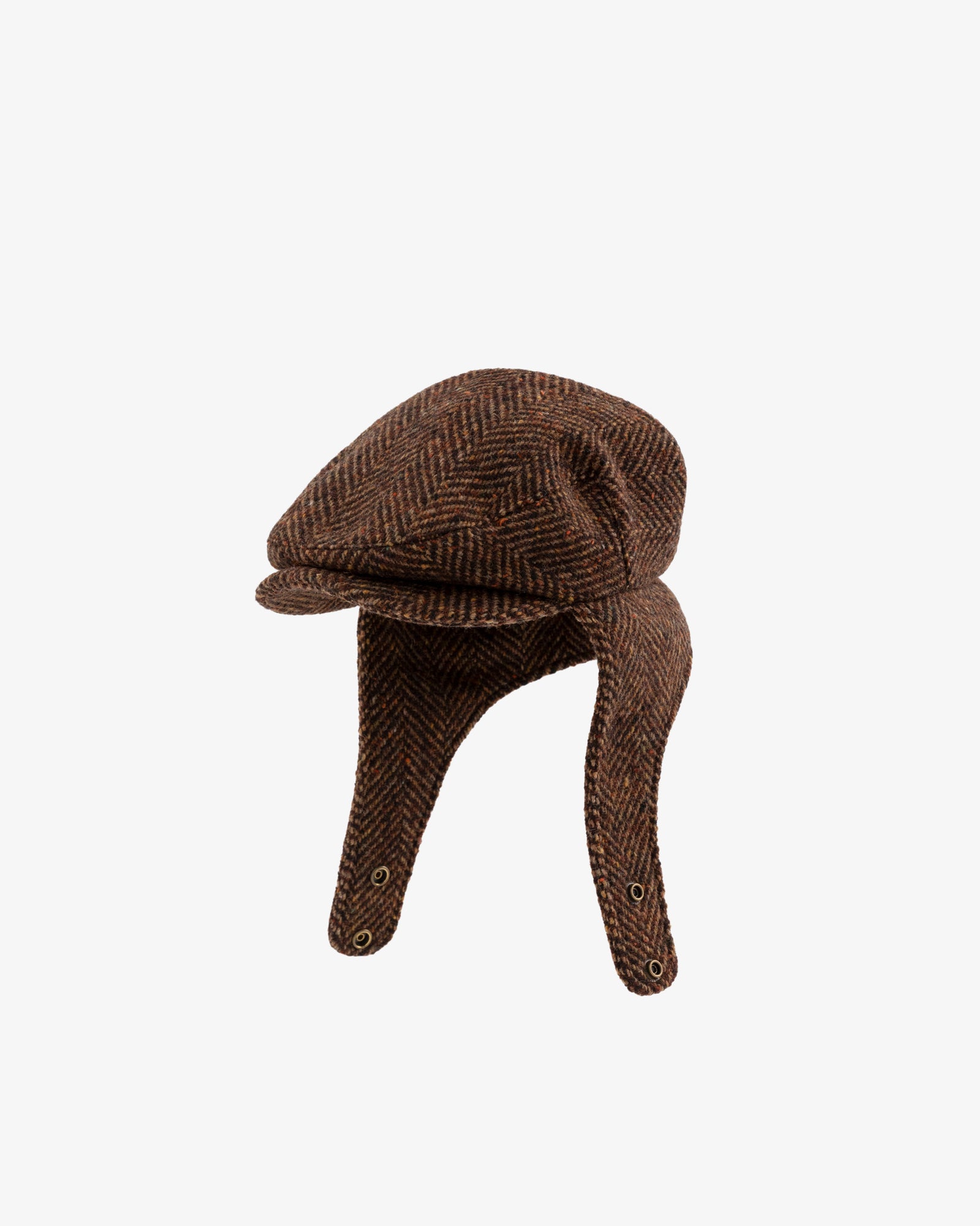 Herringbone earflap hat â aimã leon dore