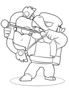 Brawl stars leon coloring page free printable coloring pages