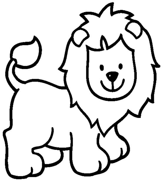 Dibujo para lorear leãn animales lion loring pages loring pages cartoon loring pages