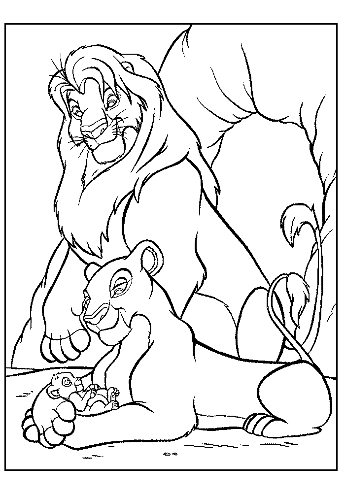 Lion king coloring pages