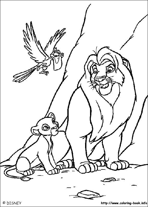 The lion king coloring picture