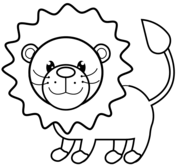 Dibujos de leones para colorear