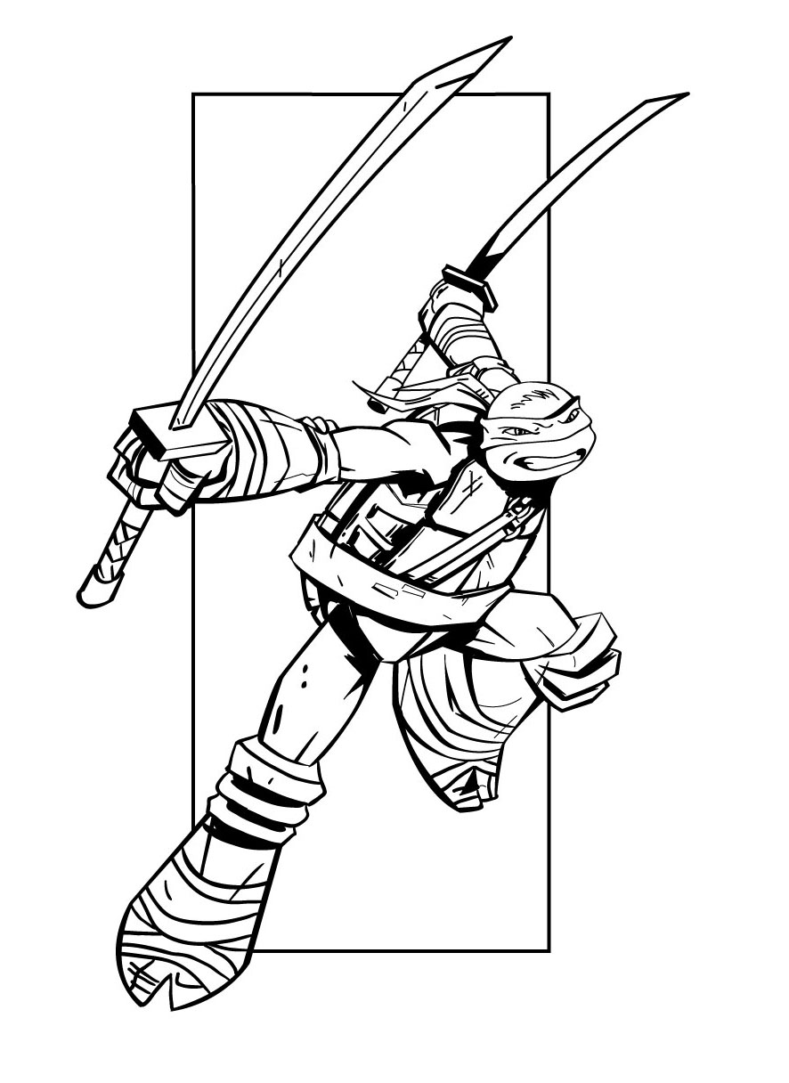 Ninja turtles image to print and color