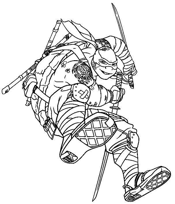 Ninja turtles coloring pages printable for free download