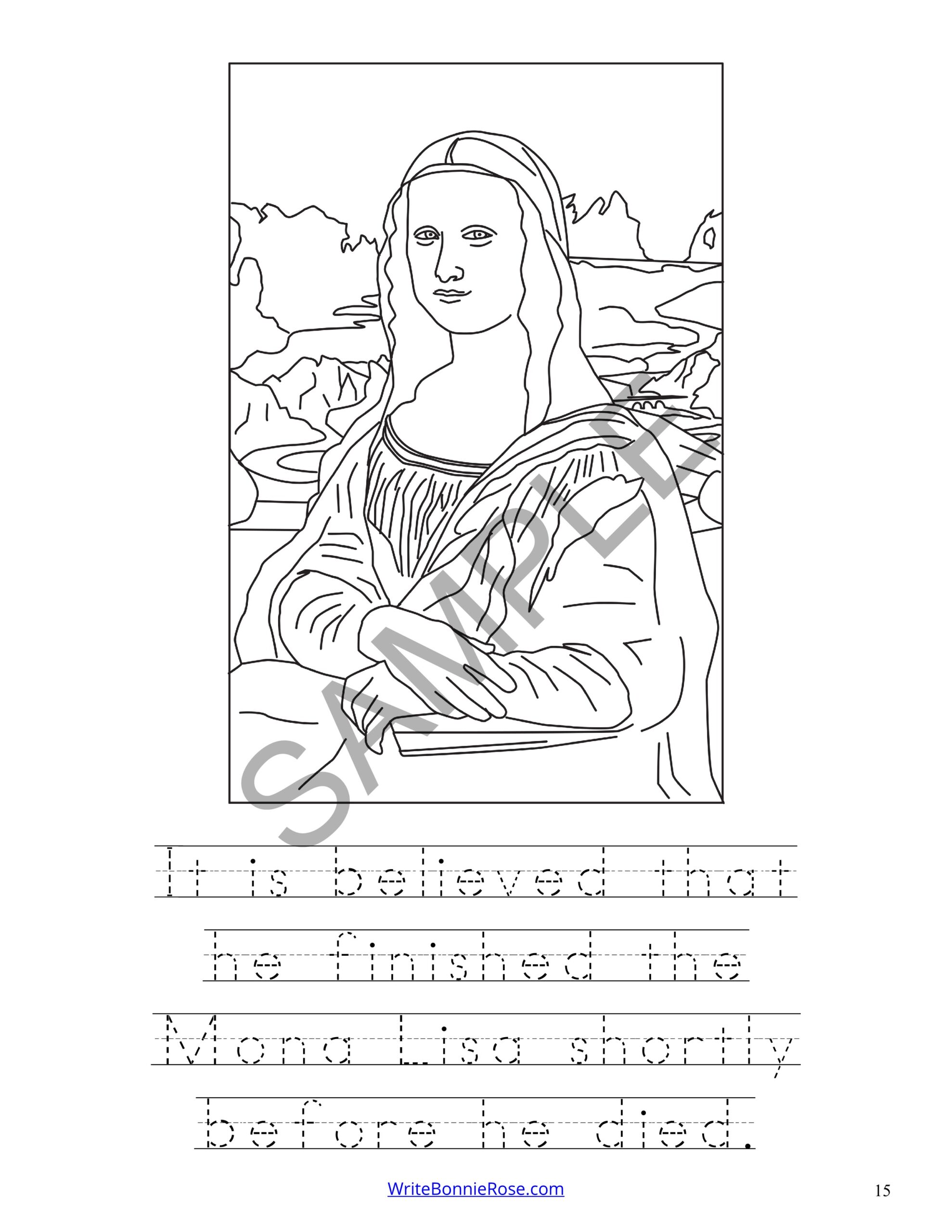 Leonardo da vinci coloring book