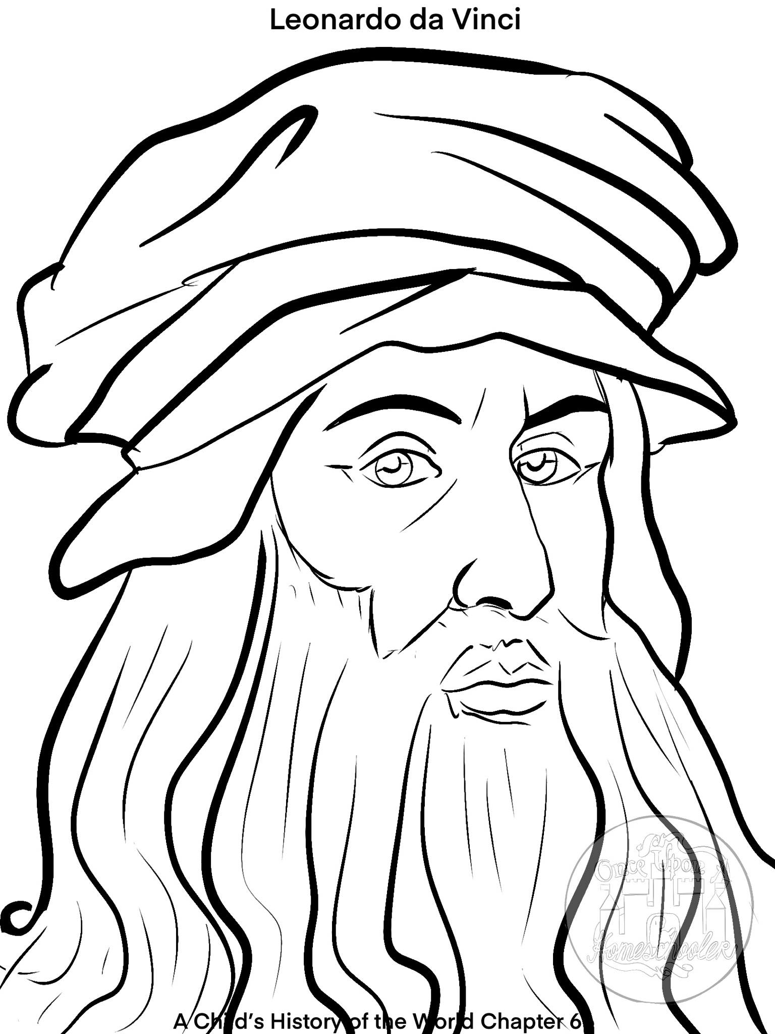 A childs history of the world coloring page chapter