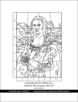 Munity coloring page mona lisa by leonardo da vinci by art with lockheart