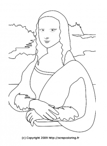 Image of leonardo da vinci to print and color