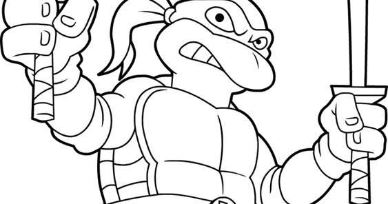 Springfield punx tmnt leonardo coloring page