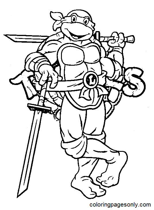 Ninja turtles coloring pages printable for free download