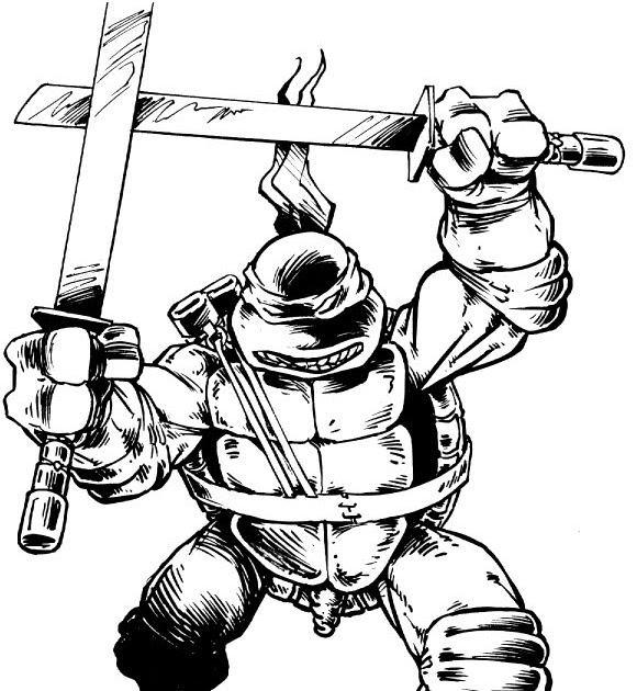 Peter lairds tmnt blog blast from the past leonardo pinup drawing