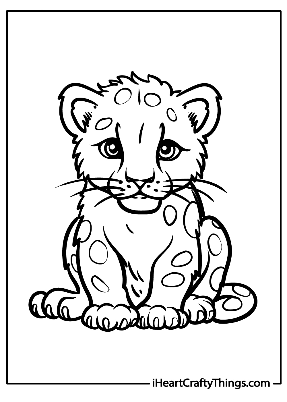 Leopards coloring pages free printables