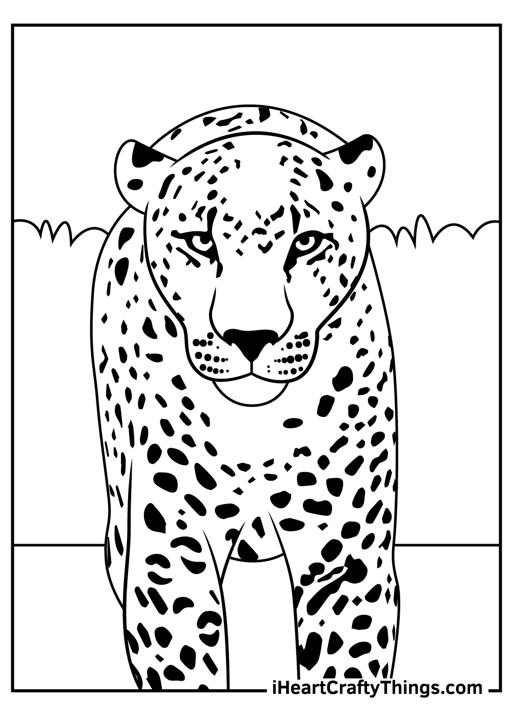 Leopards coloring pages free printables