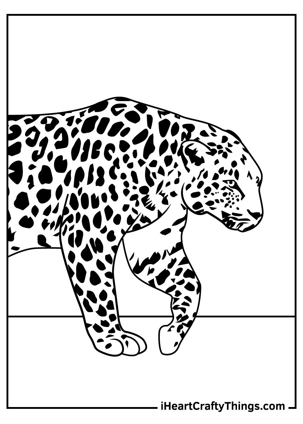 Leopards coloring pages free printables