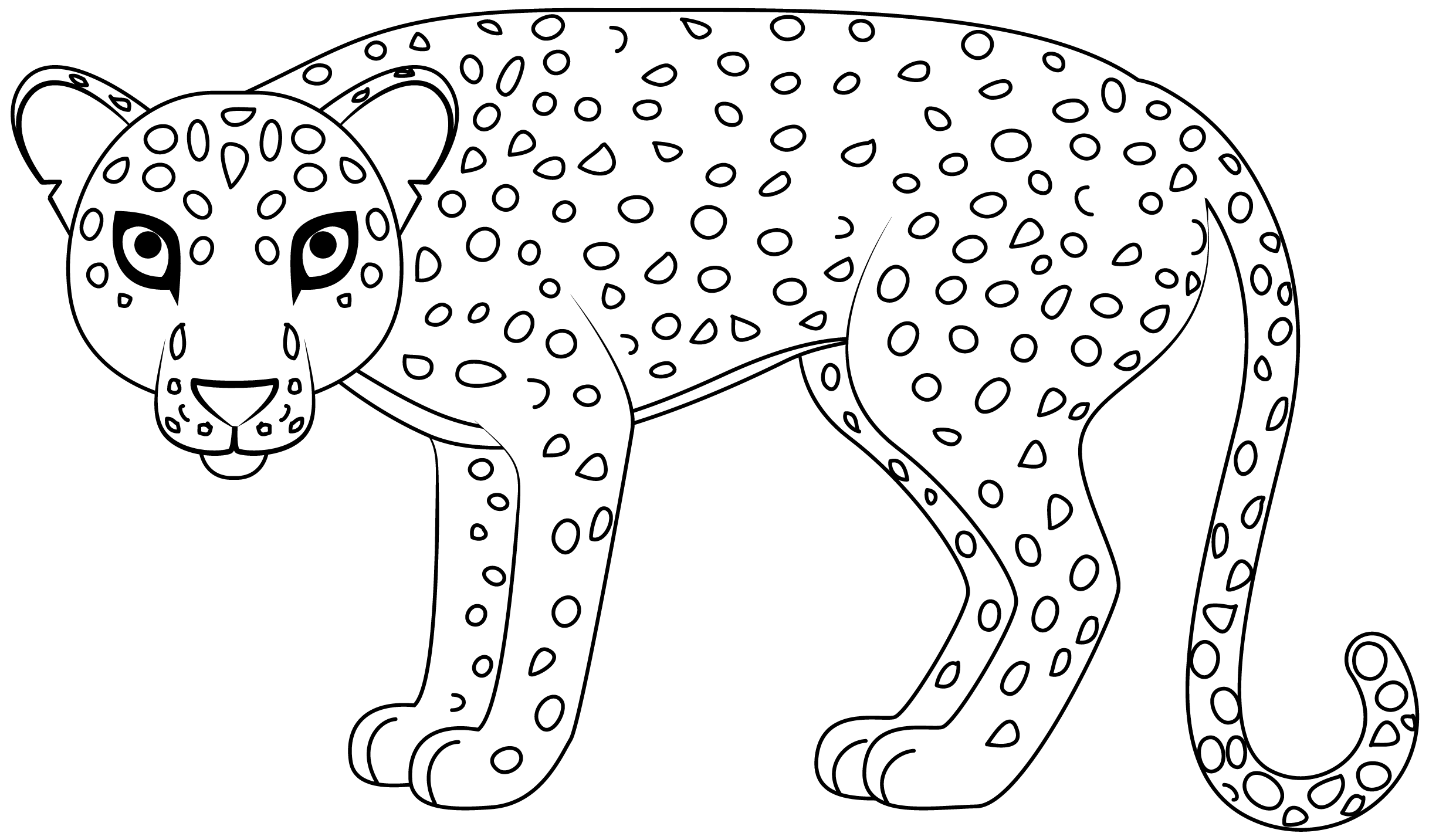 Leopard printable template free printable papercraft templates