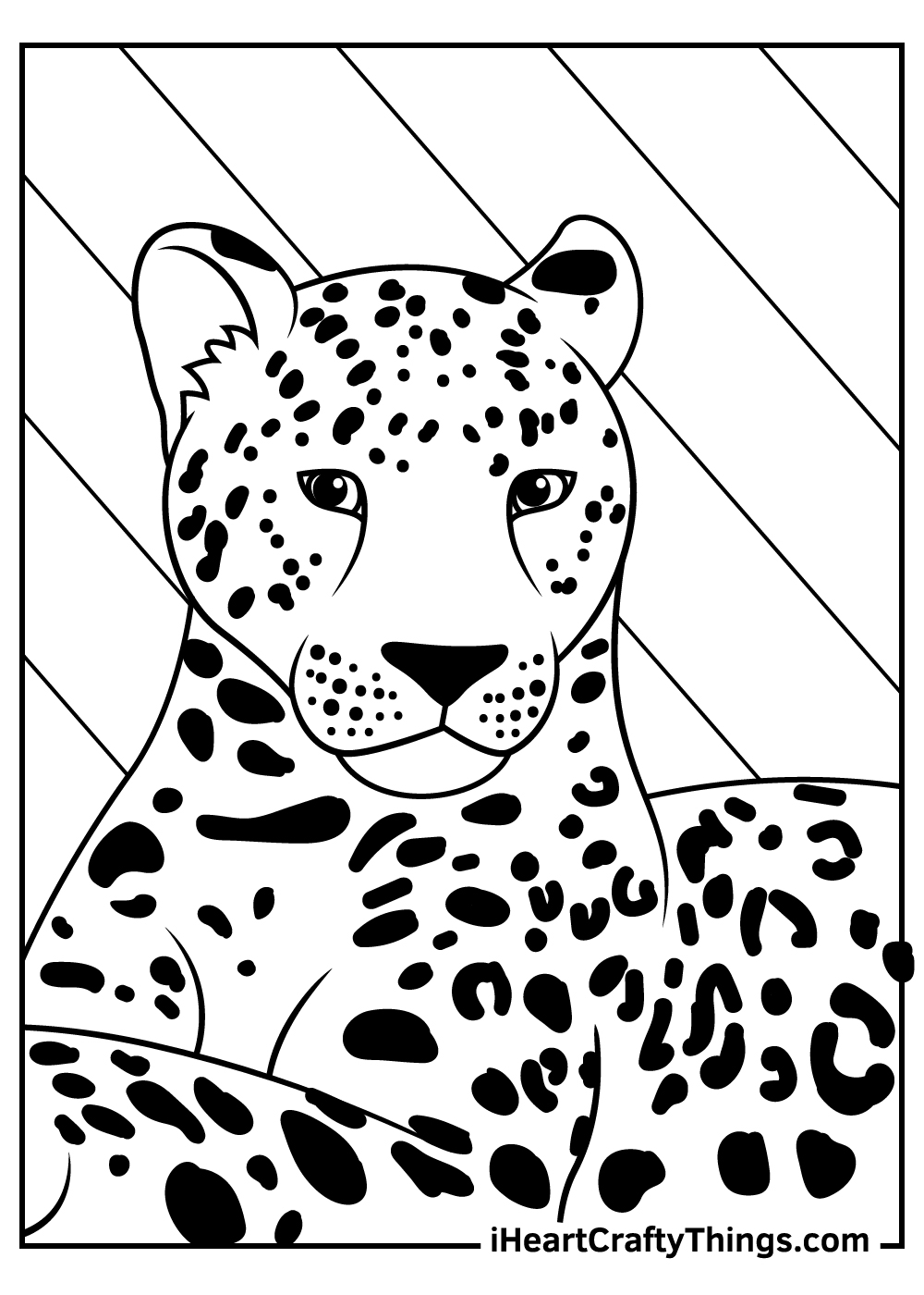 Leopards coloring pages free printables