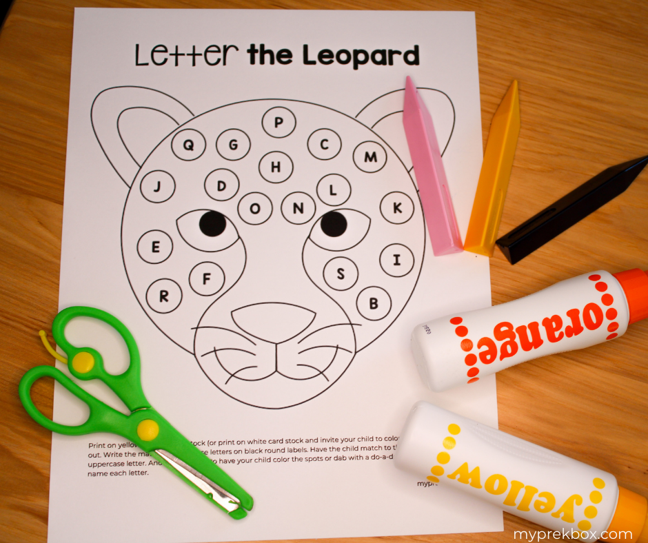 Letter the leopard craftivity