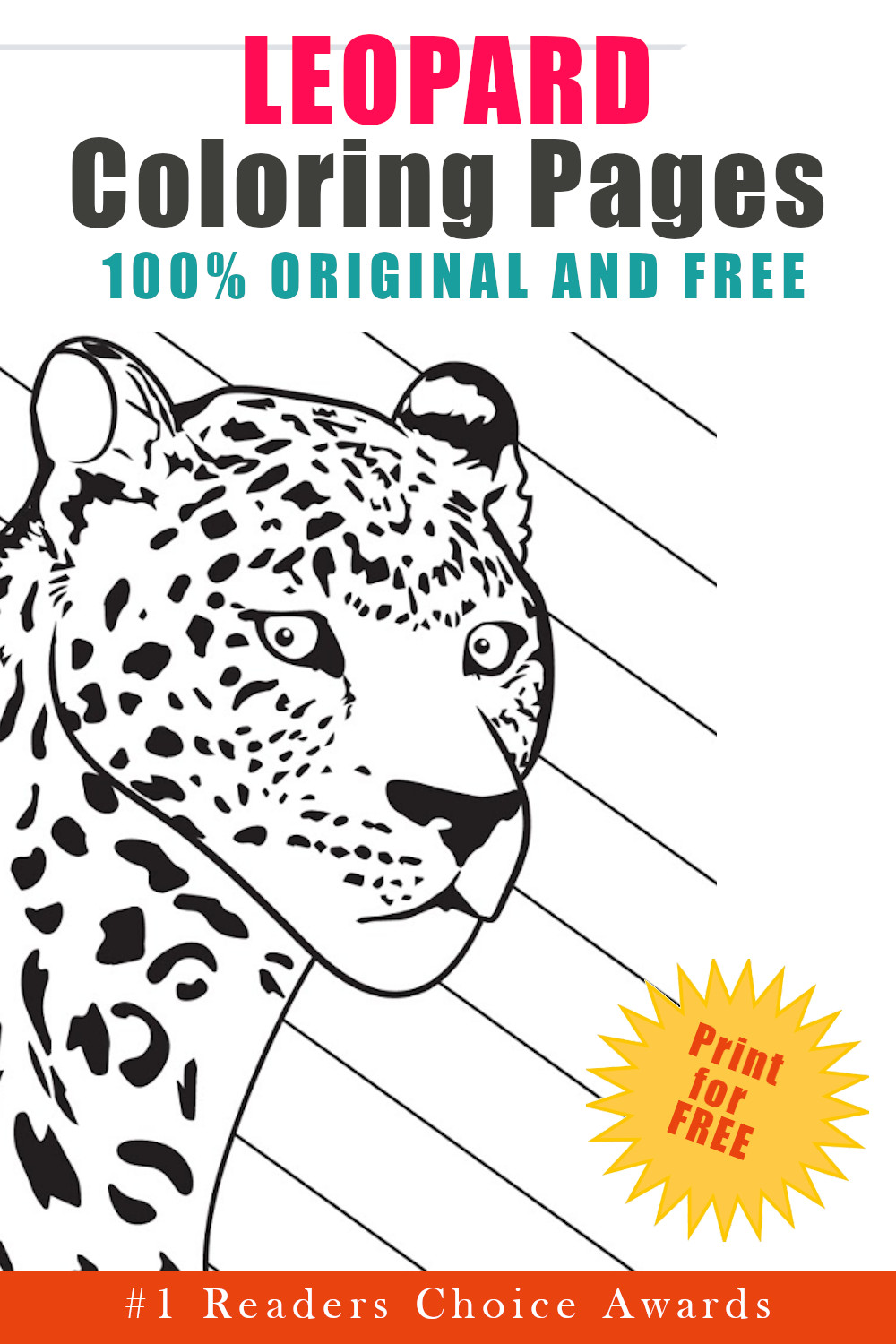 Leopards coloring pages free printables