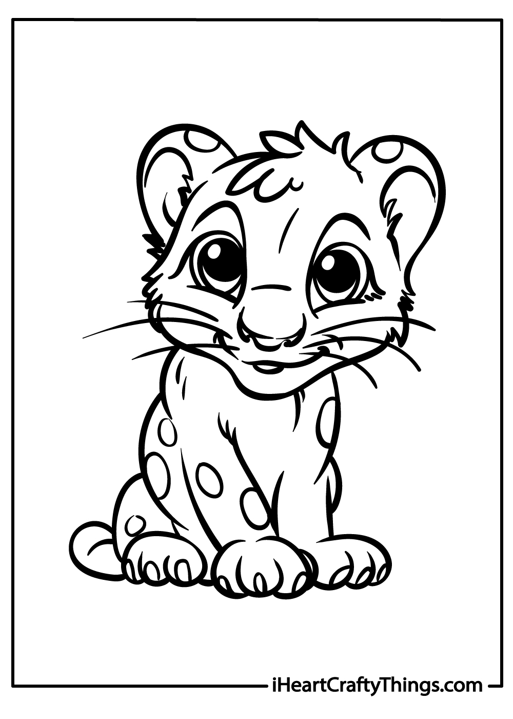 Leopards coloring pages free printables