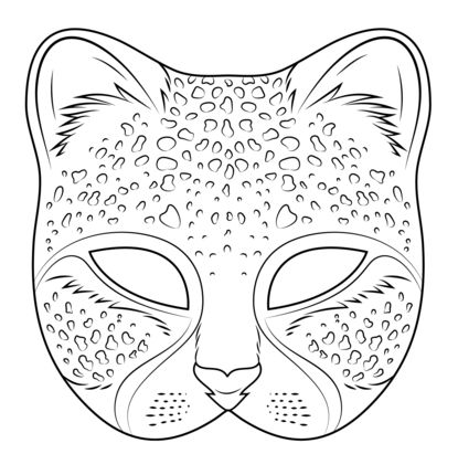 Cheetah mask coloring page coloring mask animal masks lion coloring pages