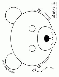 Printable animal masks bear mask woo jr kids activities childrens publishing