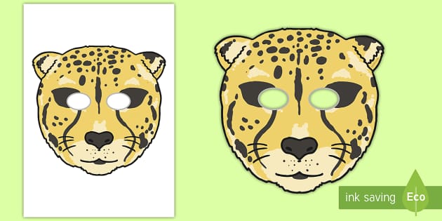 Leopard mask template