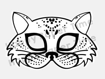 Cheetah mask template printable