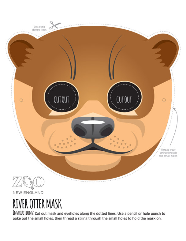 Otter mask zoo new england