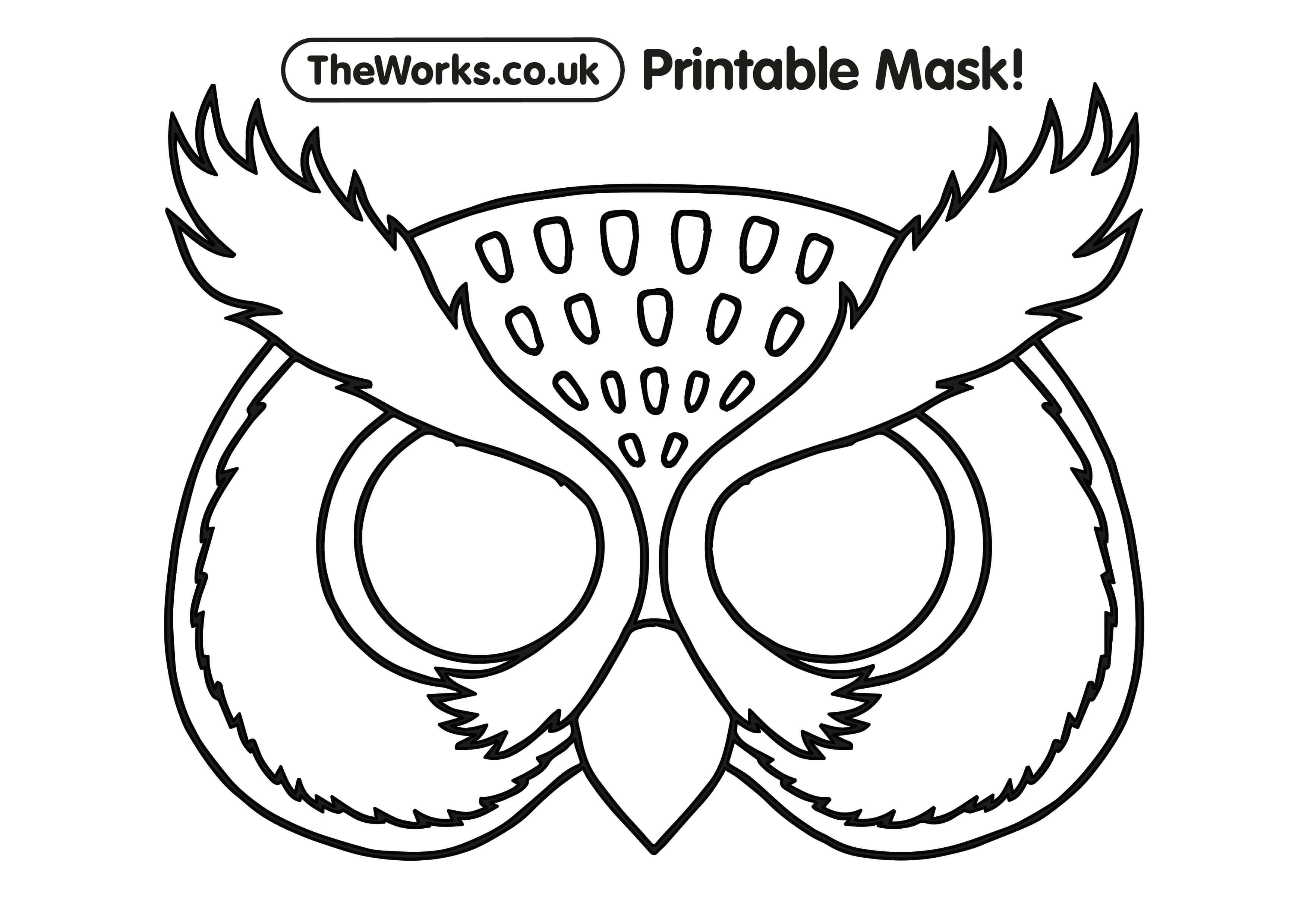 Print at home animal masks the works