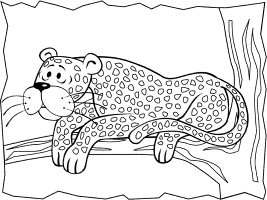 Leopards coloring pages and printable activities