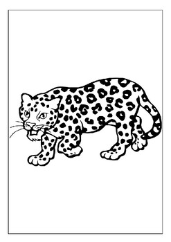 Printable leopard coloring pages the perfect gift for animal lovers pdf