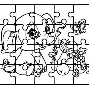 Jigsaw puzzle coloring pages printable for free download